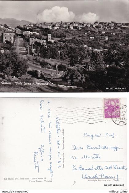 # VELLETRI: VIALE ROMA - PANORAMA    1963
