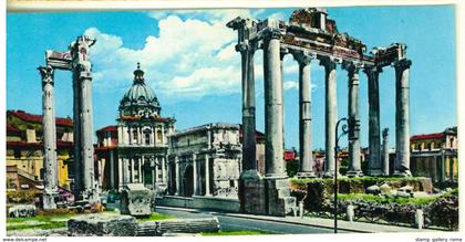 CARTOLINA VIAGGIATA RIDOTTA - ROMA  FORO ROMANO