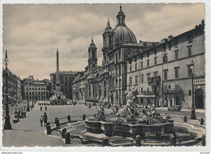 AK Italien, Roma, Navona Platz, Lazio