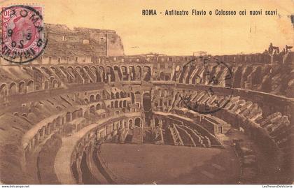 ITALIE - Roma - Anfiteatro Flavio o Colosseo coi nuovi scavi - Carte Postale Ancienne