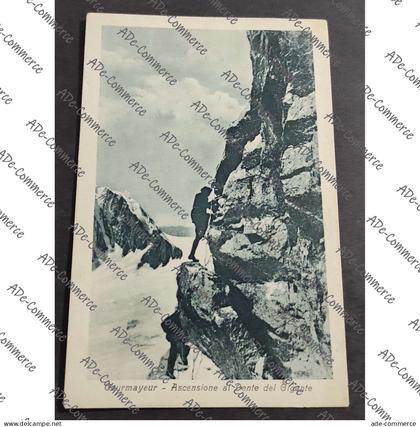 Cartolina Courmayeur - Ascensione al Dente del Gigante