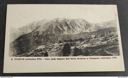 Cartolina Il Zerbion - Visto dalle Finestre dell'Hotel Moderne a Champoluc