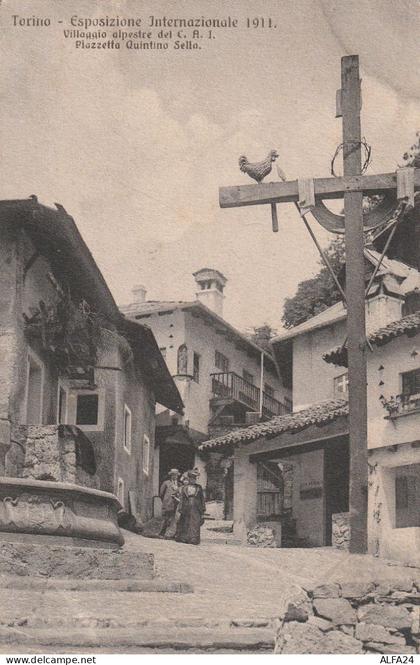 CARTOLINA TORINO ESP INTERNAZ 1911 (angoli marcati) (XS3157