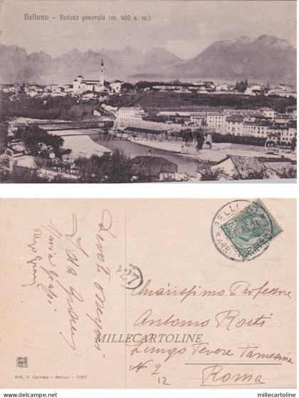 BELLUNO: Veduta Generale   1916
