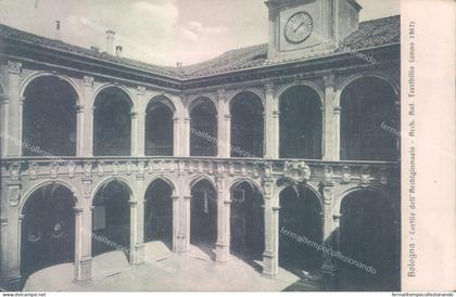 ac396 cartolina bologna citta' cortile dell'artigianato