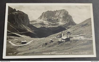 Cartolina Passo di Gardena Verso il Sassolungo - Vari Timbri