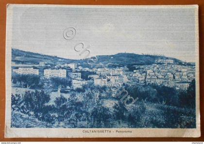 Cartolina Caltanissetta - Panorama - 1942