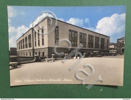Cartolina Gela - Edificio Scolastico Antonietta Aldisio - 1955