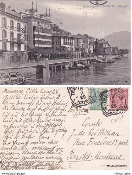# TREMEZZO: ALBERGHI   1920