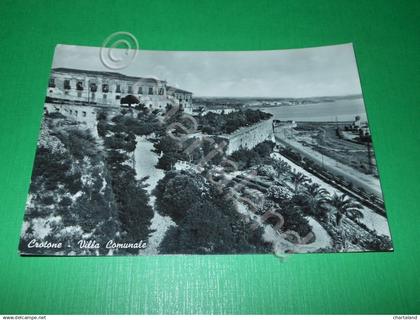 Cartolina Crotone - Villa Comunale 1957