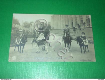 Cartolina Racconigi - La Famiglia Reale 1910 ca