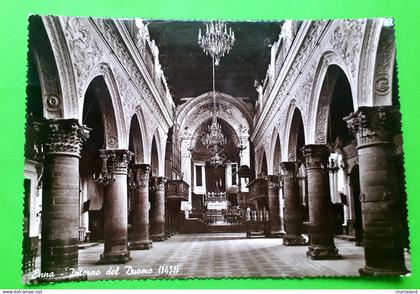 Cartolina - Enna - Interno del Duomo - 1948