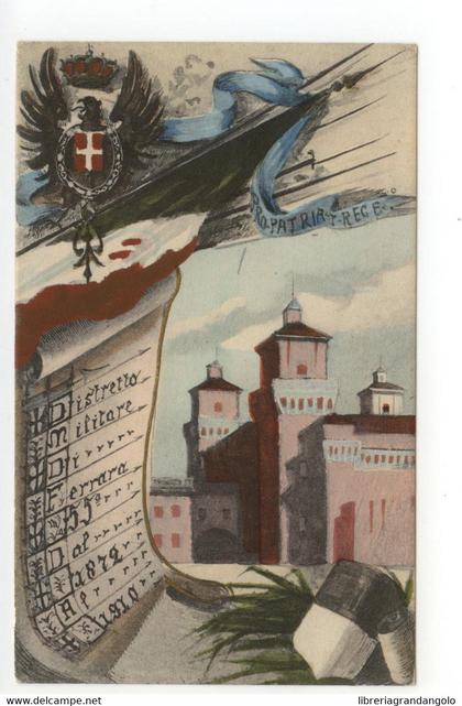 Cartolina Distretto Militare di Ferrara 55° Dal 1872 Al 1910 non viaggiata