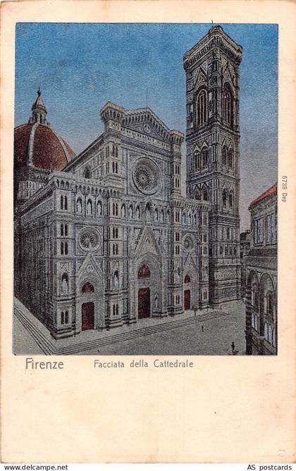 B372 Italy Florence Firenze Facciata della Cattedrale Cathedral postcard