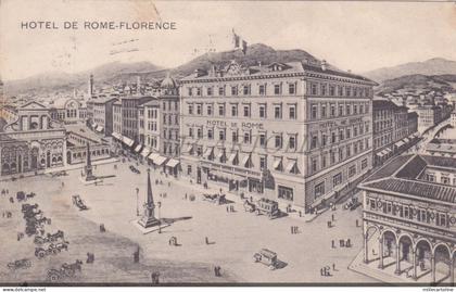 FIRENZE - Hotel de Rome, Cartolina 1913 Florence