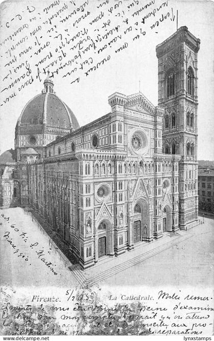 Italy 1905 Firenze Florence Cathedral vintage postcard