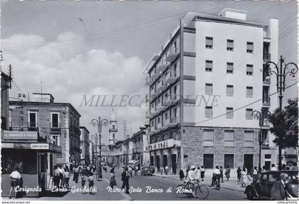 CERIGNOLA - Corso Garibaldi, Nuova Sede Banco di Roma, Cartolina 1961