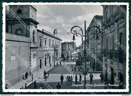 Foggia Cerignola Corso Garibaldi Municipio Foto FG cartolina WX7199