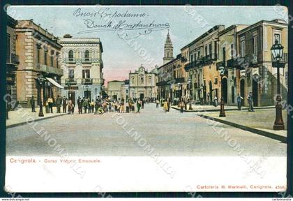 Foggia Cerignola Corso Vittorio Emanuele cartolina WX7190