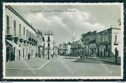 Foggia Cerignola Piazza Vittorio Emanuele cartolina WX7187