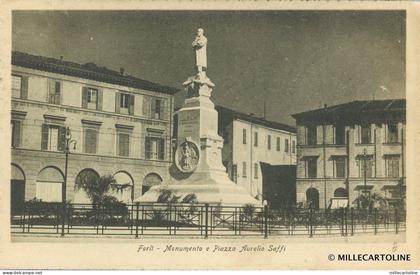 FORLI' - Monumento e Piazza Aurelio Saffi Forlì