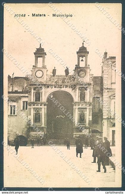 Matera Città Municipio cartolina JK5757