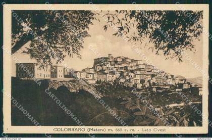 Matera Colobraro cartolina KV3175