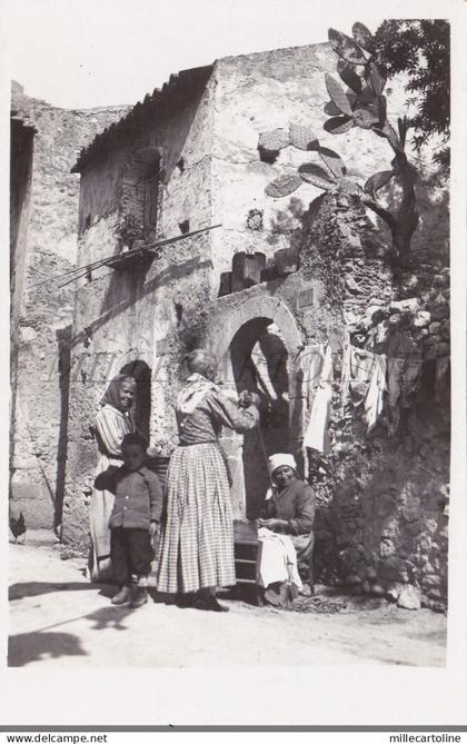 TAORMINA - Donne con Bambino, Foto Cartolina Galifi Crupi