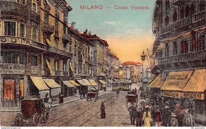 B659 Italy Milan Milano Corso Venezia vintage postcard