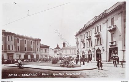 Cartolina - Legnano - Piazza Quattro Novembre - 1936