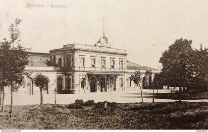Cartolina - Monza - Stazione - 1917