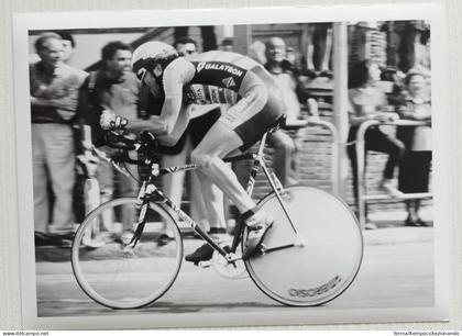 FO3958 FOTO ORIGINALE,personaggi famosi,ciclismo,giuseppe calcaterra,giro '93