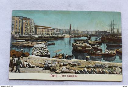 AC346, Cpa 1915, Napoli, porto mercantile, Naples, Italie