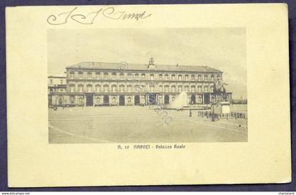 Cartolina Napoli - Palazzo Reale - 1920