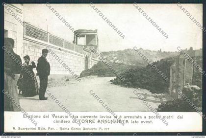 Napoli Torre Annunziata Vesuvio Vulcan cartolina MV8537