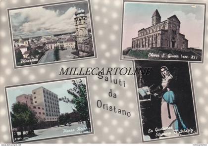 ORISTANO:  Saluti da - 4 vedute     1960