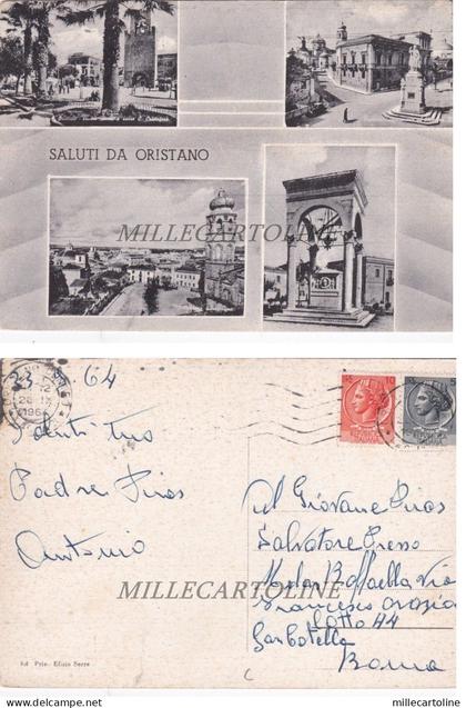 ORISTANO: Saluti da  - 4 vedute   1964