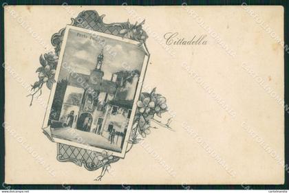 Padova Cittadella Porta Padova cartolina QT1700