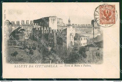 Padova Cittadella Saluti da Torre Malta Padova cartolina MX3077