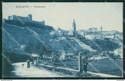 Perugia Spoleto cartolina MT2366