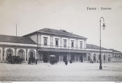 Cartolina - Faenza - Stazione - 1910