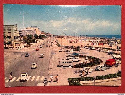 Cartolina - Riviera di Rimini - Rimini - Piazza Tripoli e Lungomare - 1967