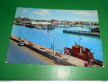 Cartolina Fiumicino - La Darsena 1964