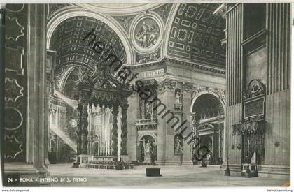 Roma - Interno di S. Pietro - Ediz. E. Richter Roma