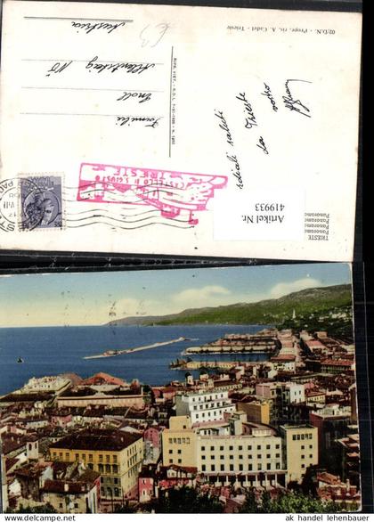 419933,Friuli-Venezia-Giulia Trieste Triest Panorama Teilansicht