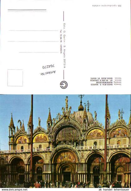 764270 Venedig Markuskirche Venedig Italy