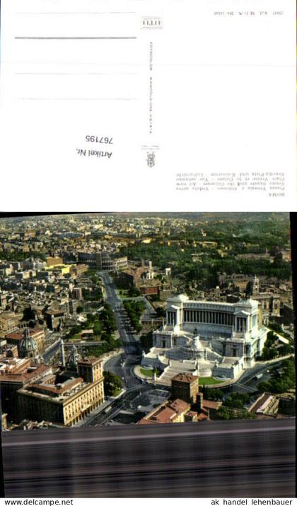 767195 Rom Piazza Venezia und Kolosseum Rom Italy