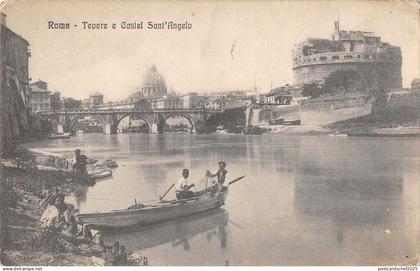 B105937 Italy Roma Tevere e Castel Sant'Angelo Bridge