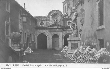 C250 Italy Roma Castel Sant'Angelo   vintage postcard