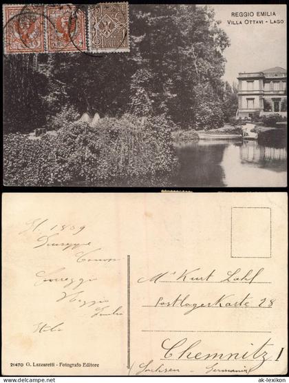 Cartoline Reggio nell’ Emilia Villa Ottavi - Lago 1913